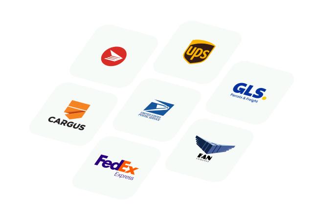 choice of shipping modules